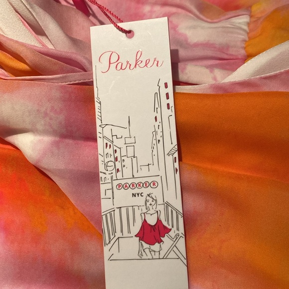 PARKER Keisha Sleeveless Summer Dress in Tie-Dyed Silk Blend - Picture 5 of 11